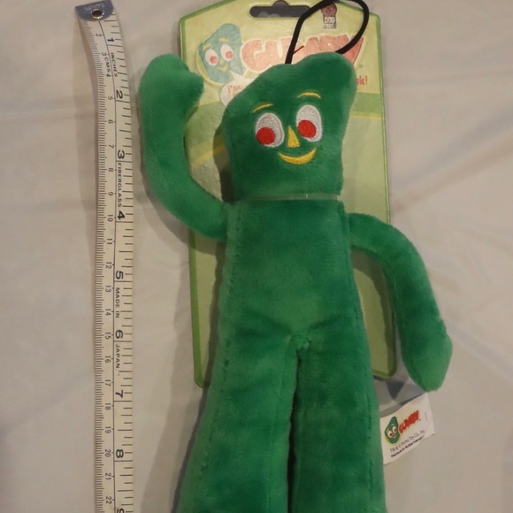 GUMBY Plush Squeaky Dog Toy New with Tags - Picture 3 of 4